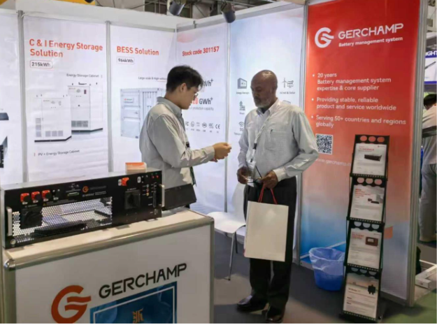 Gerchamp Showcases latest ESS at Solar &amp; Storage Live KSA 2025（images 1）